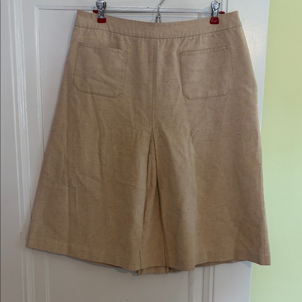 J. Crew Tan A-Line Skirt